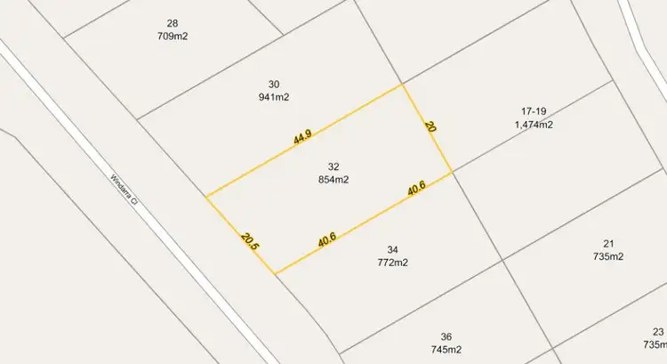 Floorplan of Homely land listing, 32 Windarra Avenue, Douglas QLD 4814