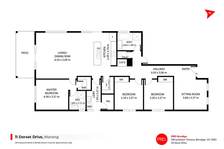 Floorplan of Homely house listing, 11 Dorset Drive, Marong VIC 3515