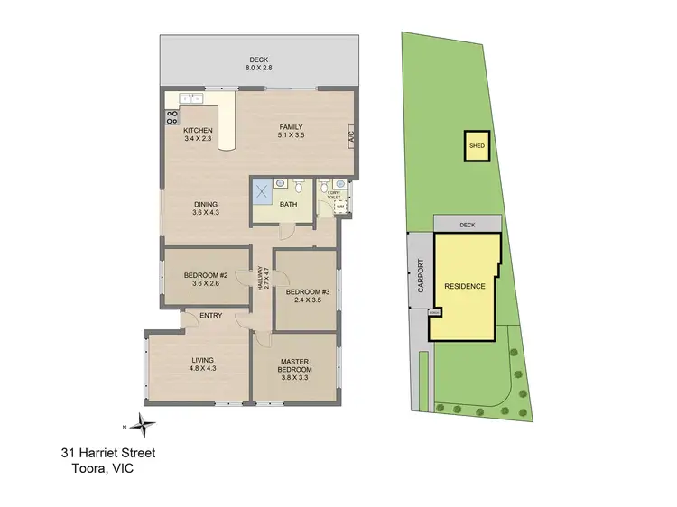 Floorplan of Homely house listing, 31 Harriet St, Toora VIC 3962
