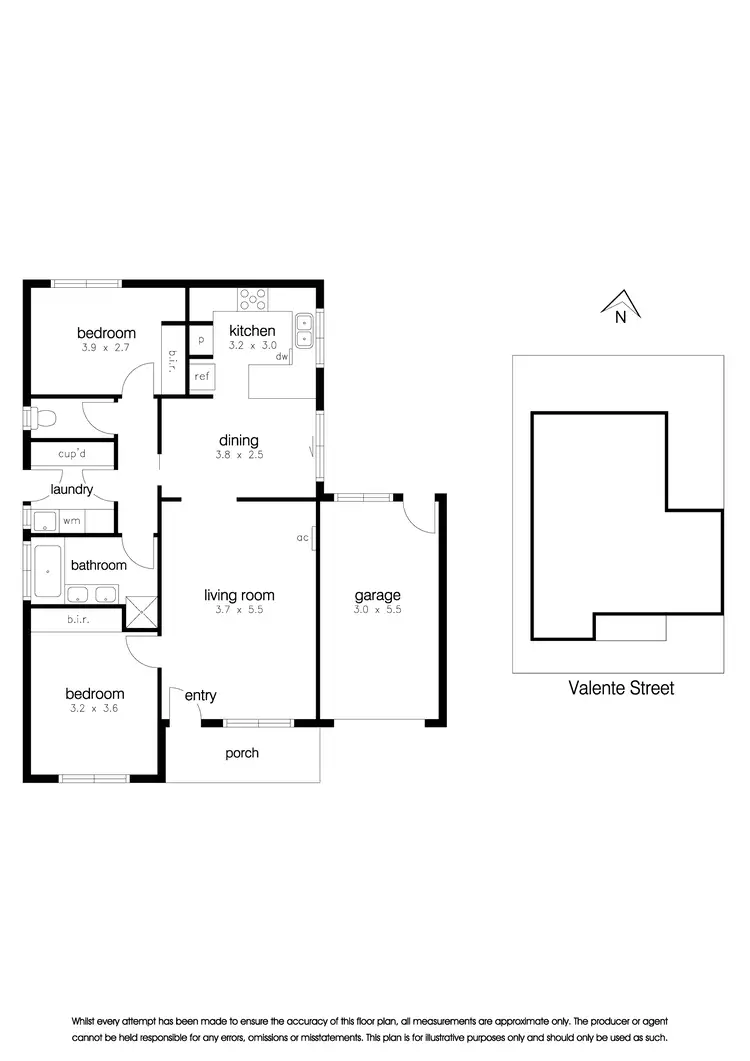 Floorplan of Homely unit listing, 23 Valente Street, Altona Meadows VIC 3028