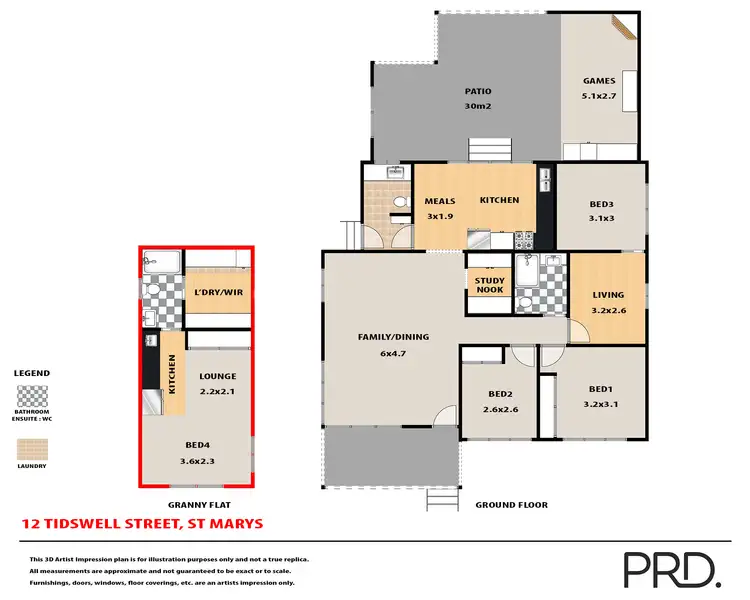 Floorplan of Homely house listing, 12 Tidswell St, St Marys NSW 2760