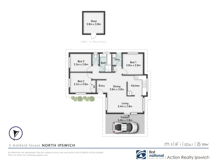 Floorplan of Homely house listing, 5 Ashfield Street, North Ipswich QLD 4305