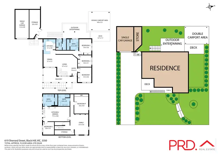 Floorplan of Homely house listing, 619 Sherrard Street, Black Hill VIC 3350