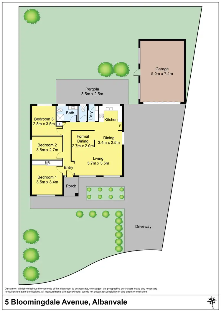 Floorplan of Homely house listing, 5 Bloomingdale Avenue, Albanvale VIC 3021