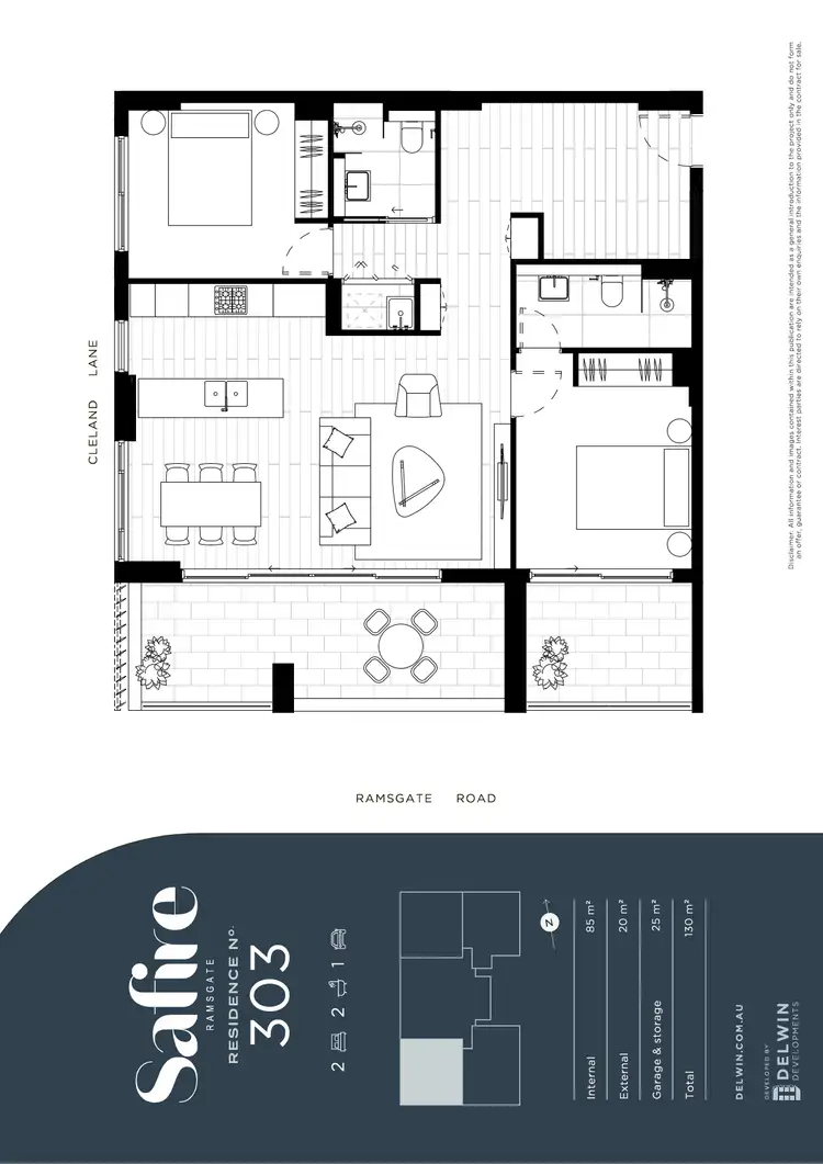Floorplan of Homely apartment listing, SAFIRE 80 Ramsgate Road, Ramsgate NSW 2217
