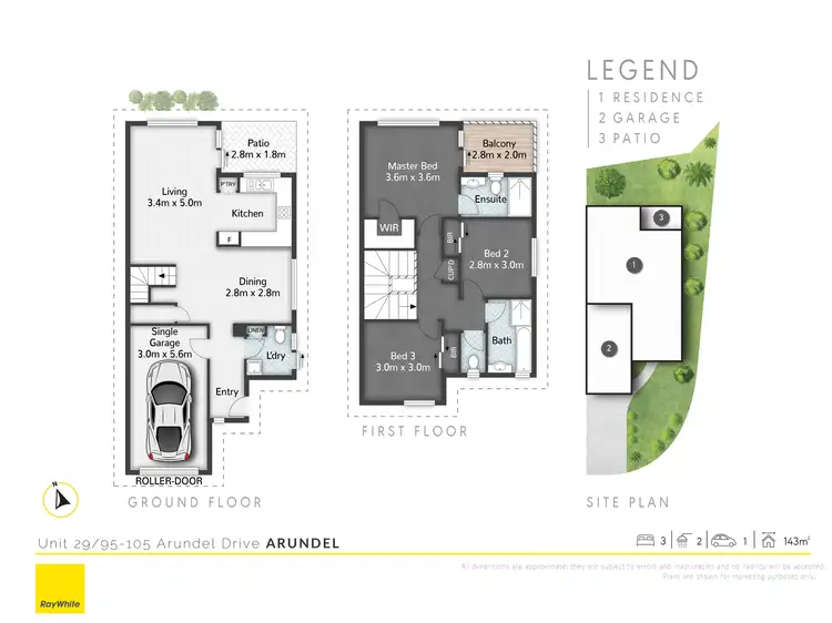 Floorplan of Homely semi-detached listing, 29/95-105 Arundel Drive, Arundel QLD 4214