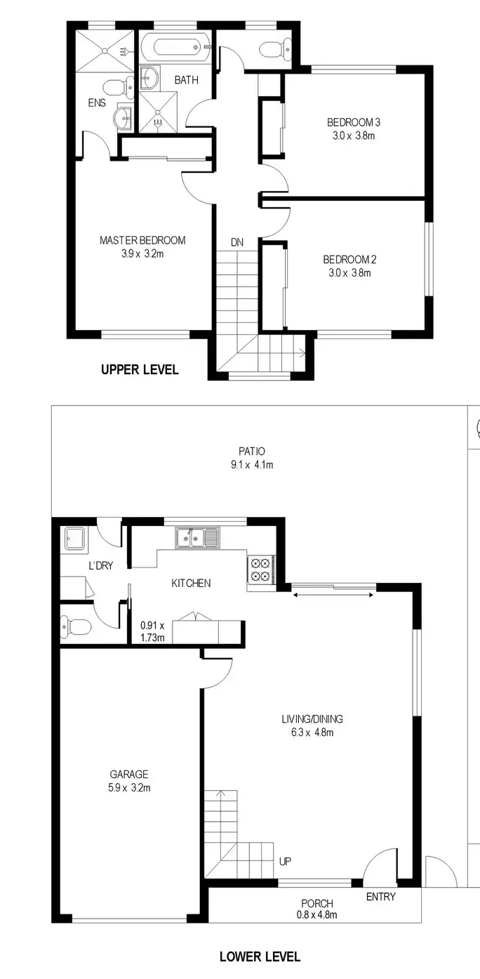 Floorplan of Homely townhouse listing, 41/121 Archdale Road, Ferny Grove QLD 4055