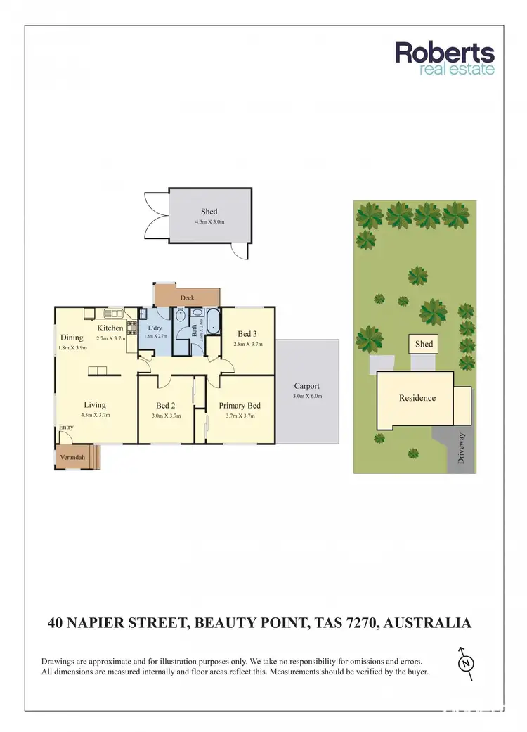 Floorplan of Homely house listing, 40 Napier Street, Beauty Point TAS 7270
