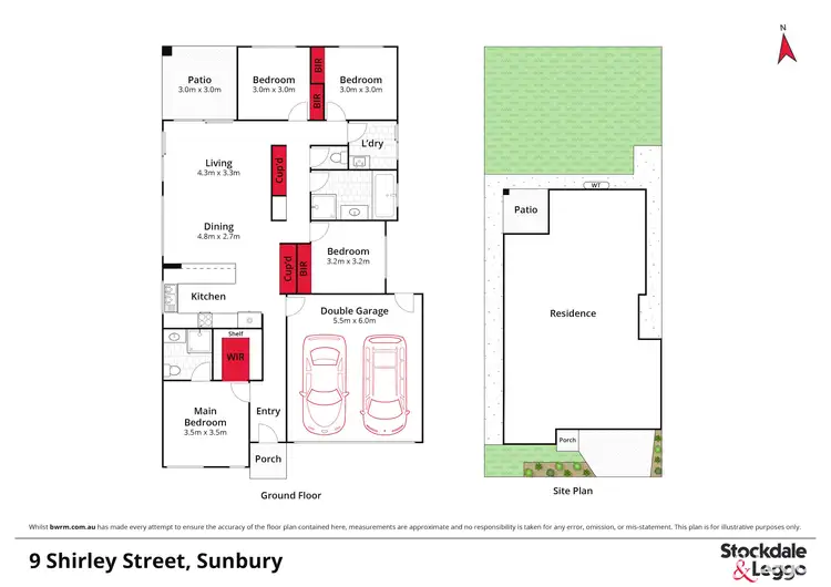 Floorplan of Homely house listing, 9 Shirley Street, Sunbury VIC 3429
