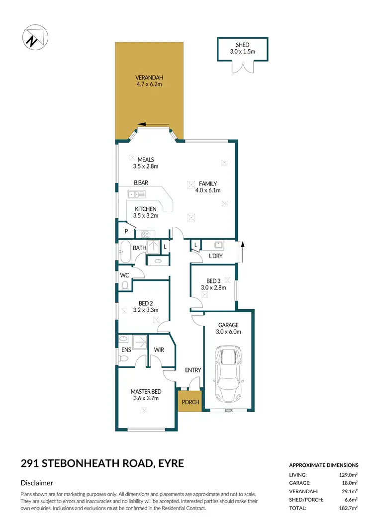 Floorplan of Homely house listing, 291 Stebonheath Road, Eyre SA 5121