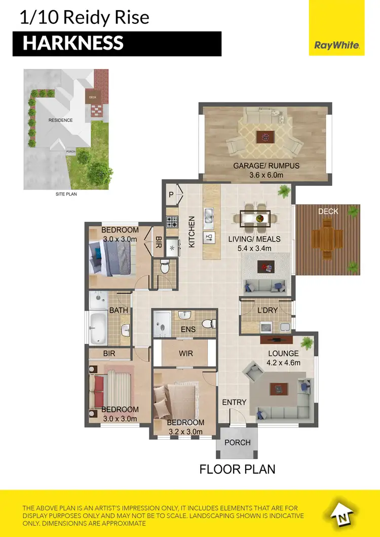 Floorplan of Homely house listing, 1/10 Reidy Rise, Harkness VIC 3337