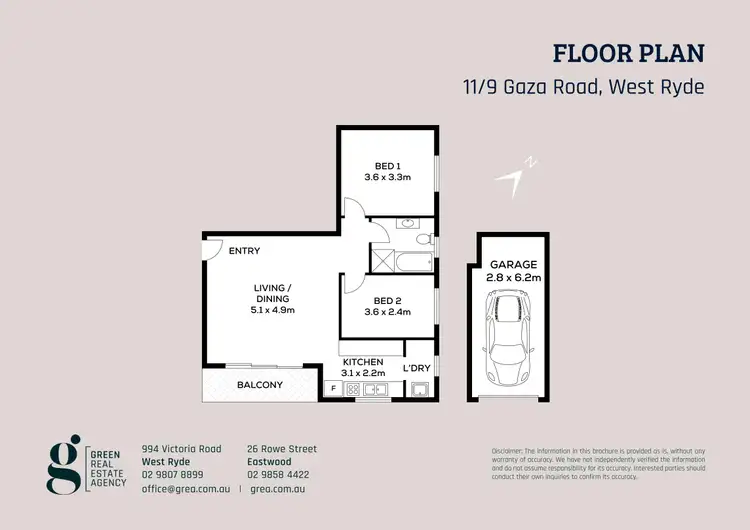 Floorplan of Homely unit listing, 11/9 Gaza Road, West Ryde NSW 2114