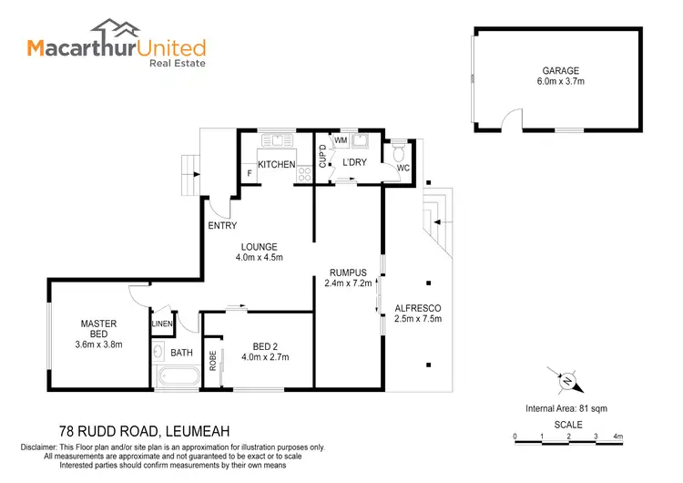 Floorplan of Homely house listing, 78 Rudd Road, Leumeah NSW 2560