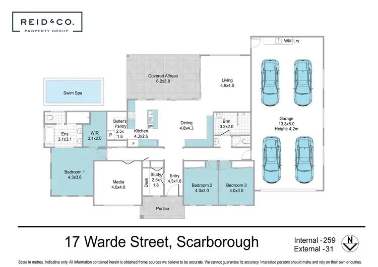 Floorplan of Homely house listing, 17 Warde Street, Scarborough QLD 4020