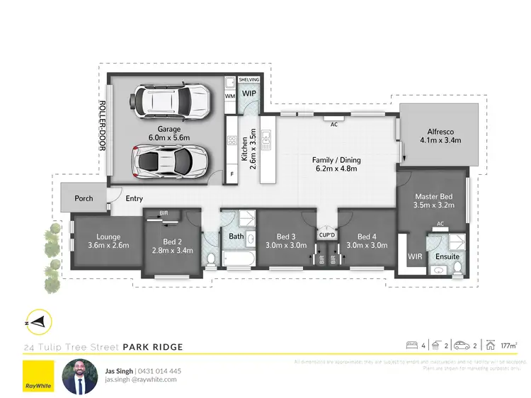 Floorplan of Homely house listing, 24 Tulip Tree Street, Park Ridge QLD 4125