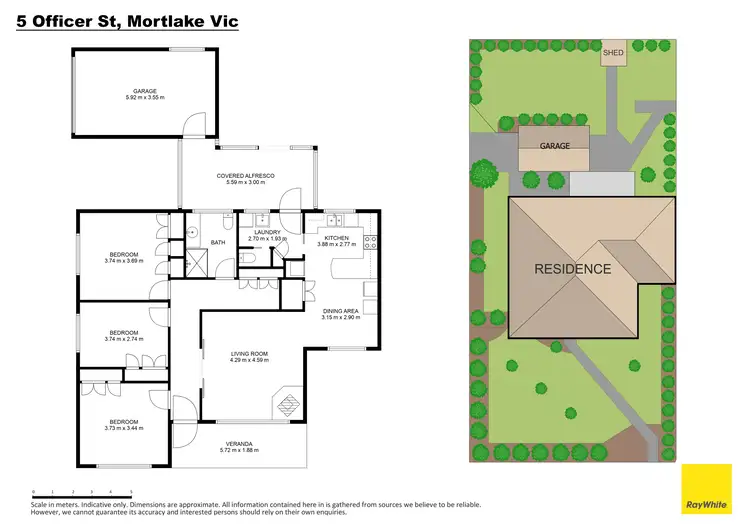 Floorplan of Homely house listing, 5 Officer Street, Mortlake VIC 3272