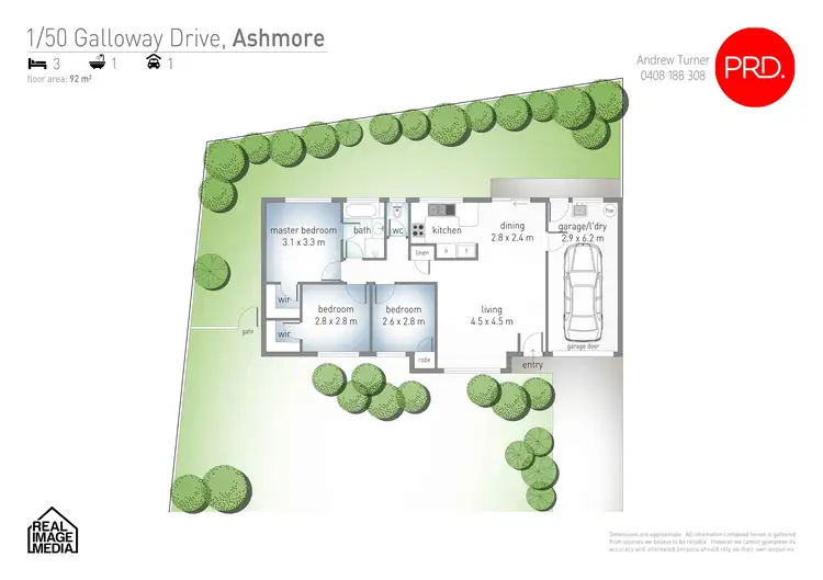 Floorplan of Homely house listing, 1/50 Galloway Drive, Ashmore QLD 4214