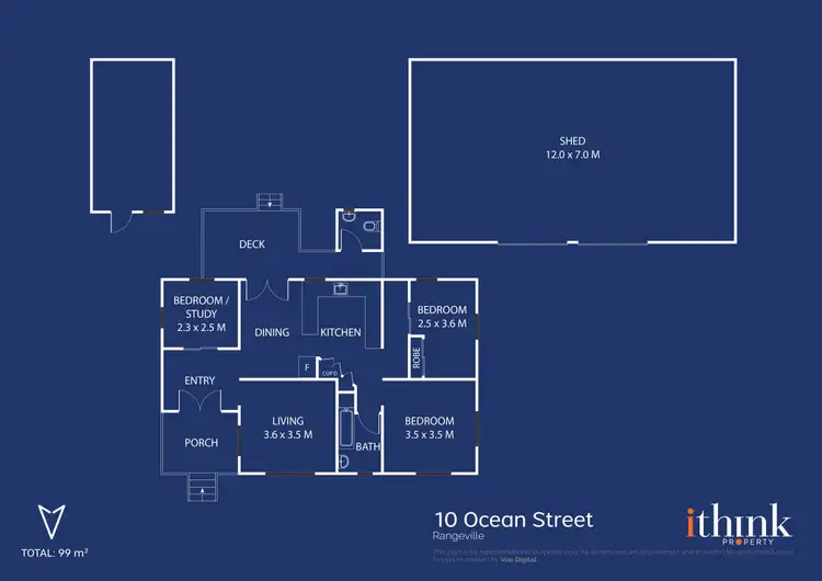 Floorplan of Homely house listing, 10 Ocean Street, Rangeville QLD 4350