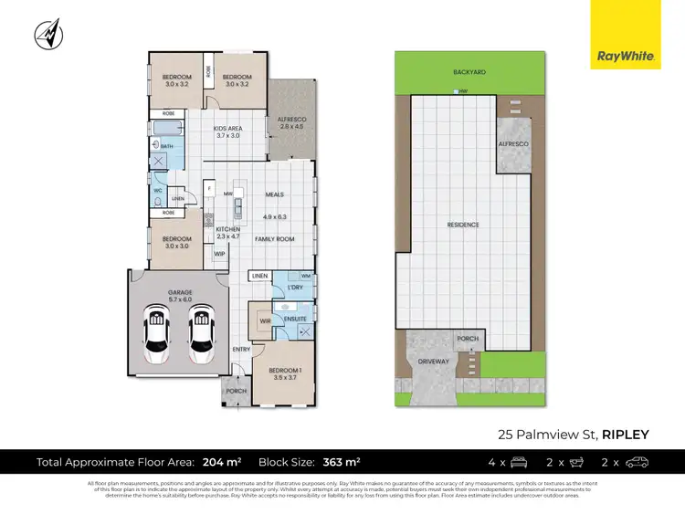 Floorplan of Homely house listing, 25 Palmview Street, Ripley QLD 4306