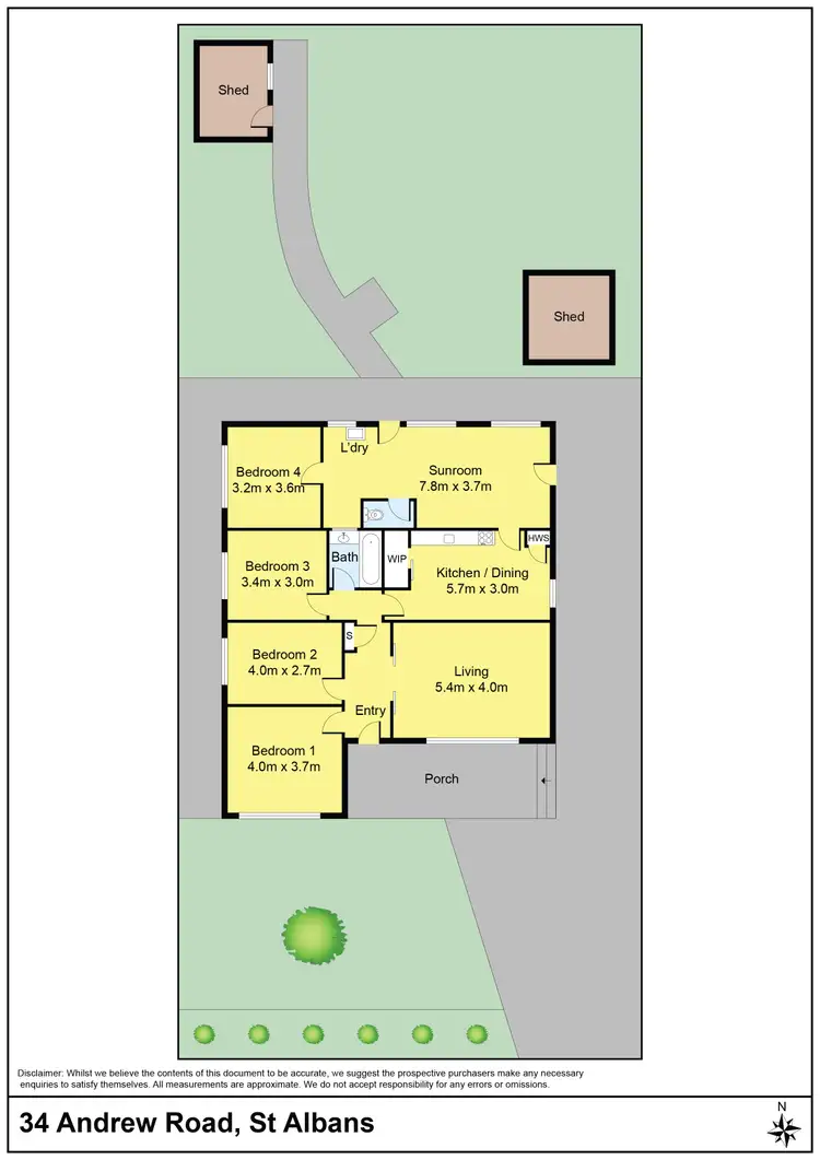 Floorplan of Homely house listing, 34 Andrew Road, St Albans VIC 3021