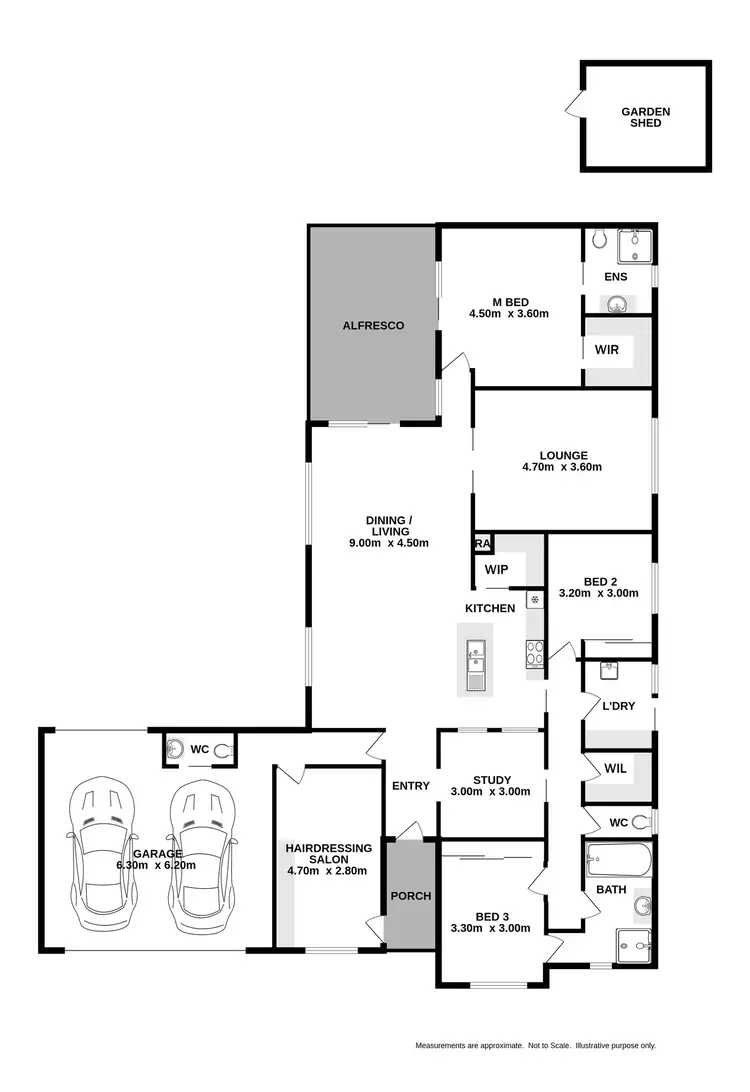 Floorplan of Homely house listing, 7 Gleeson Place, Baranduda VIC 3691