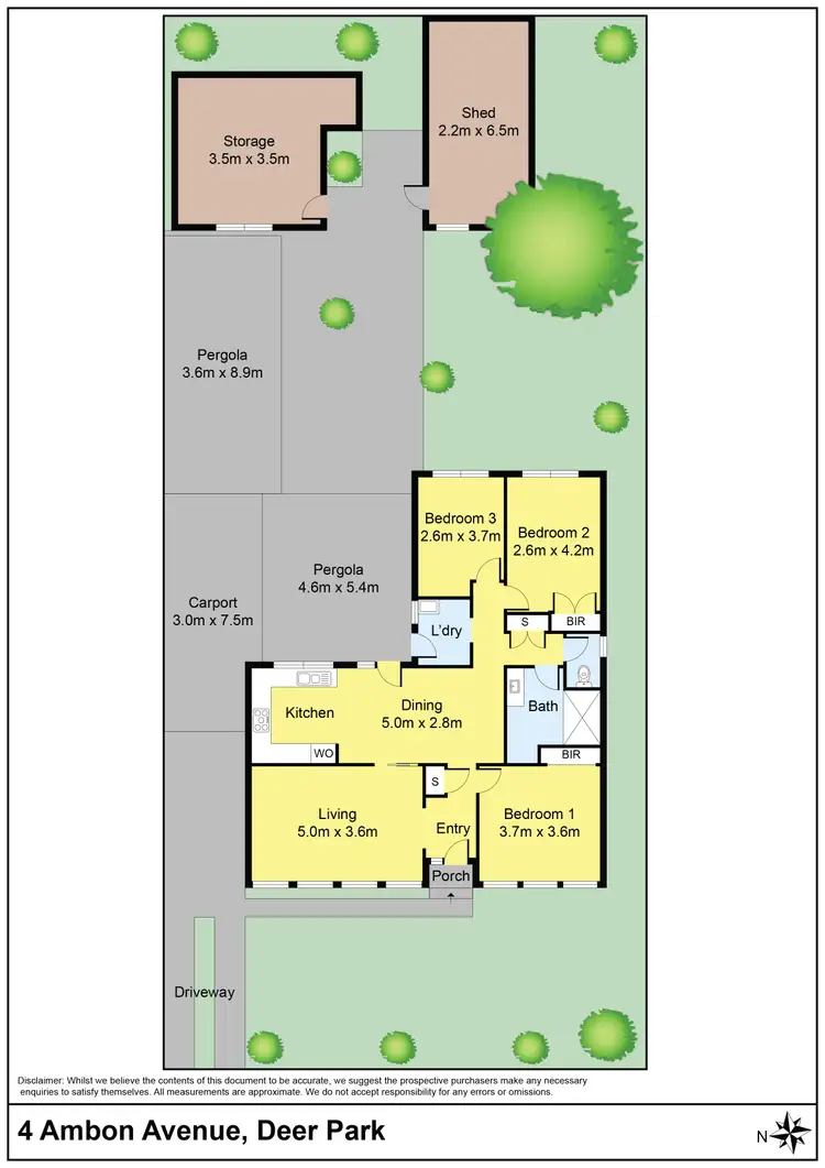 Floorplan of Homely house listing, 4 Ambon Avenue, Deer Park VIC 3023