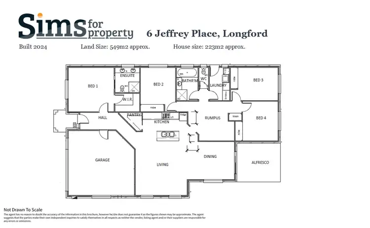 Floorplan of Homely house listing, 6 Jeffrey Place, Longford TAS 7301