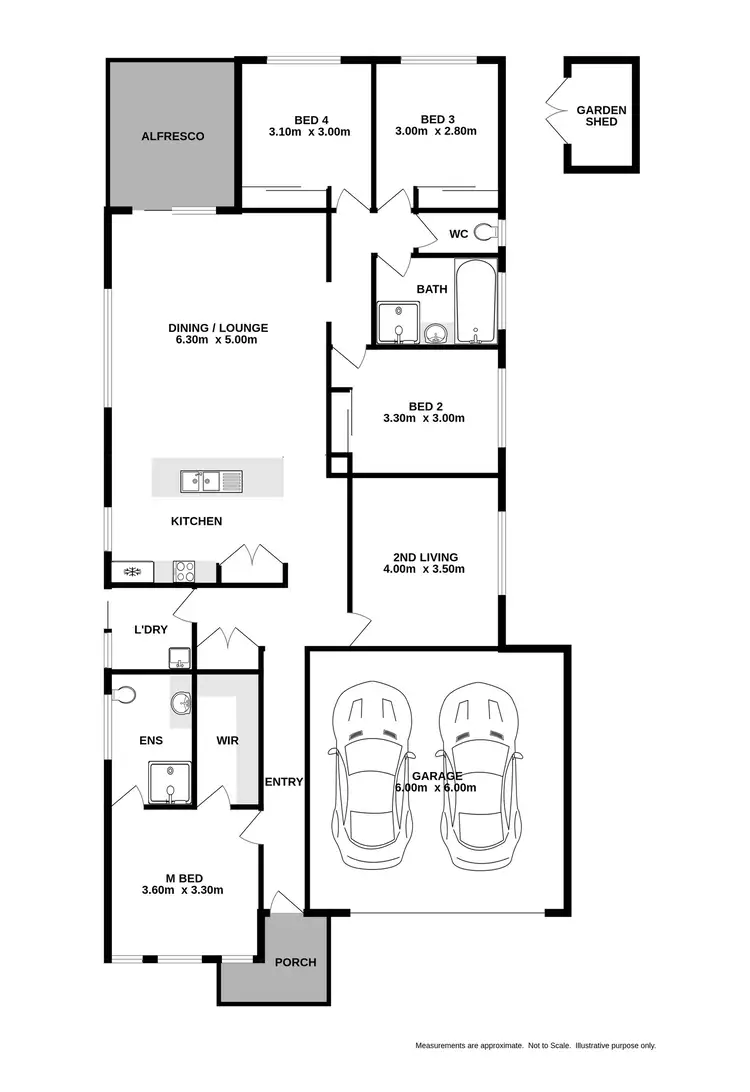Floorplan of Homely house listing, 15 Jensen Crescent, Wodonga VIC 3690