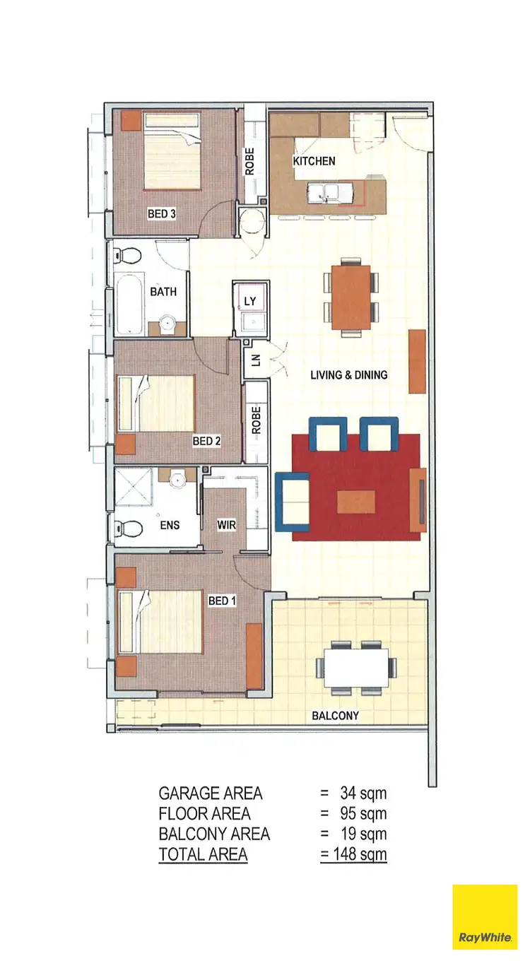 Floorplan of Homely unit listing, 9/28 Abuklea Street, Wilston QLD 4051