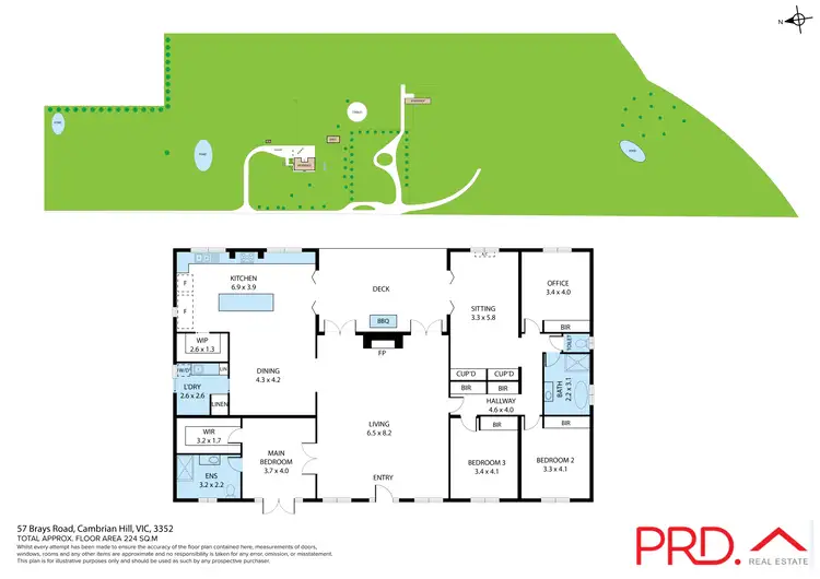 Floorplan of Homely house listing, 57 Brays Road, Cambrian Hill VIC 3352