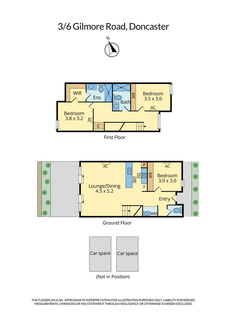 Floorplan of Homely townhouse listing, 3/6 Gilmore Road, Doncaster VIC 3108