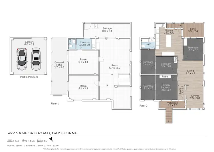Floorplan of Homely house listing, 472 Samford Road, Gaythorne QLD 4051