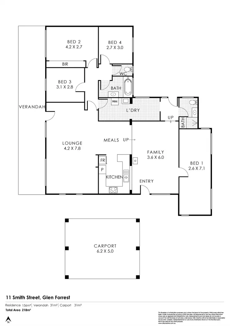 Floorplan of Homely house listing, 11 Smith Street, Glen Forrest WA 6071