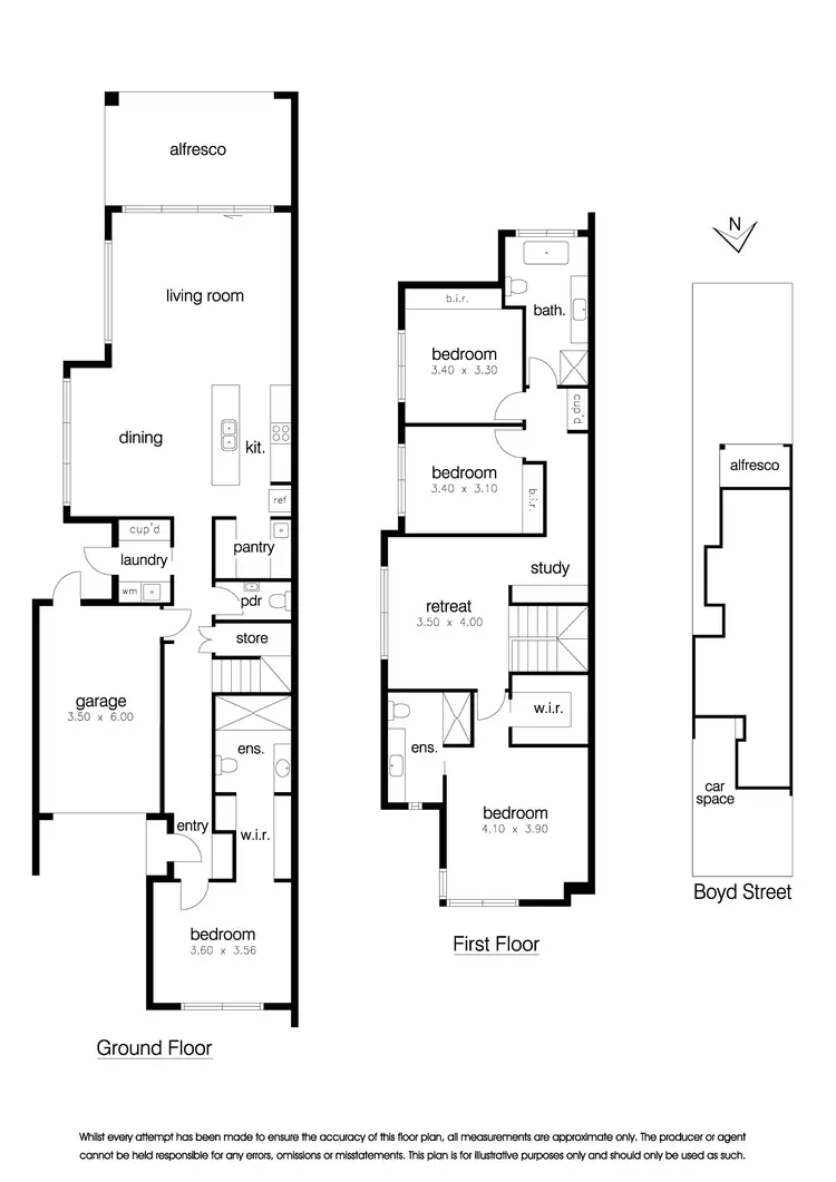 Floorplan of Homely townhouse listing, 10 Boyd Street, Altona VIC 3018