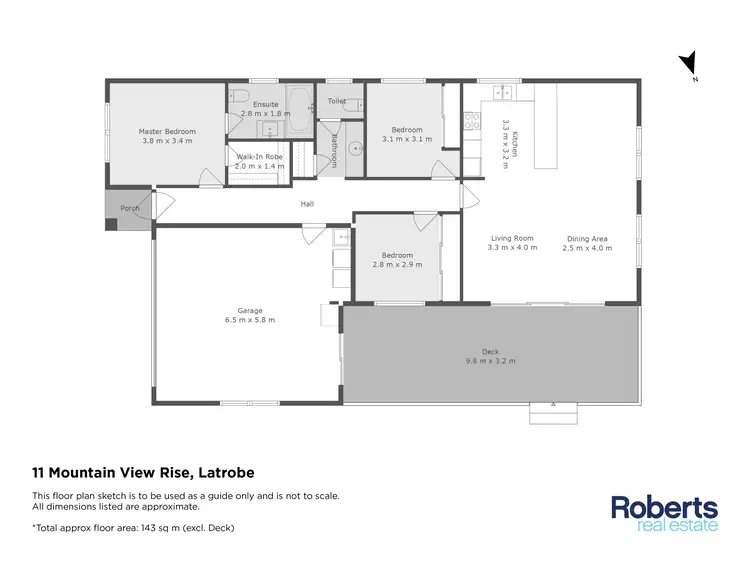 Floorplan of Homely house listing, 11 Mountain View Rise, Latrobe TAS 7307