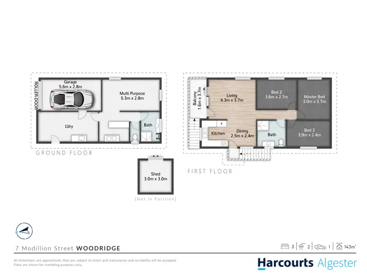 Floorplan of Homely house listing, 7 Modillion Street, Woodridge QLD 4114