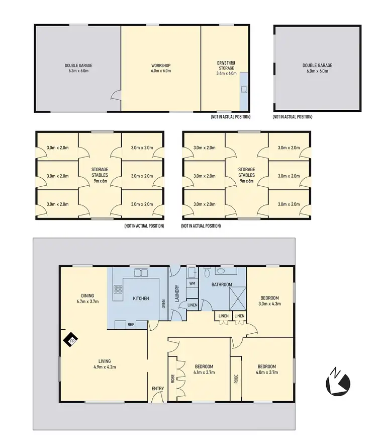 Floorplan of Homely rural property listing, 13121 Midland Highway, Cleveland TAS 7211