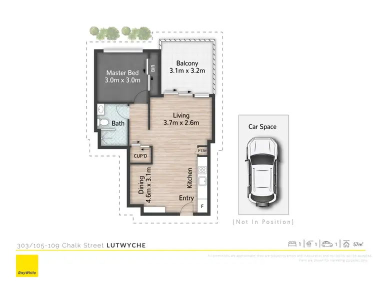 Floorplan of Homely apartment listing, 303/109 Chalk Street, Lutwyche QLD 4030