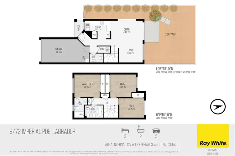 Floorplan of Homely townhouse listing, 9/72-74 Imperial Parade, Labrador QLD 4215