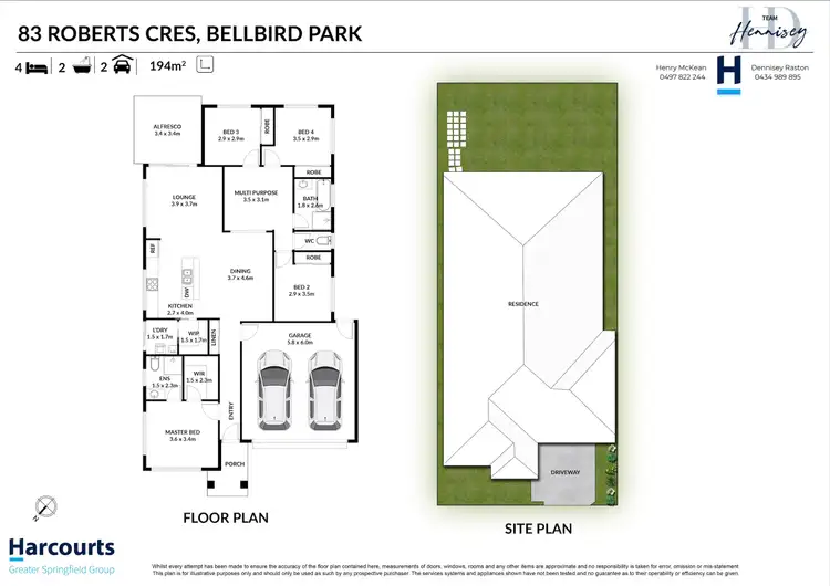 Floorplan of Homely house listing, 83 Roberts Crescent, Bellbird Park QLD 4300