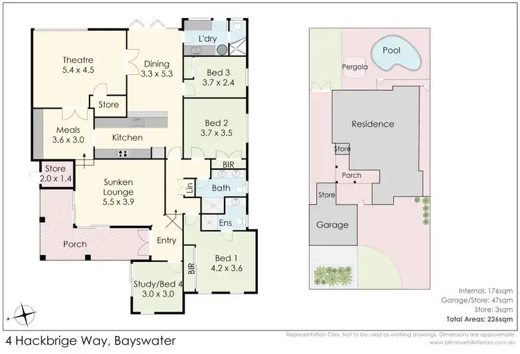 Floorplan of Homely house listing, 4 Hackbridge Way, Bayswater WA 6053