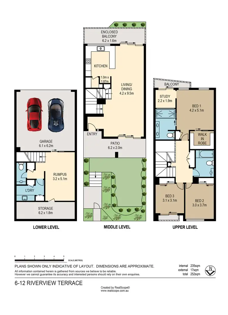 Floorplan of Homely townhouse listing, 6/12 Riverview Terrace, Hamilton QLD 4007