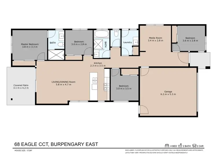 Floorplan of Homely house listing, 68 Eagle Circuit, Burpengary East QLD 4505