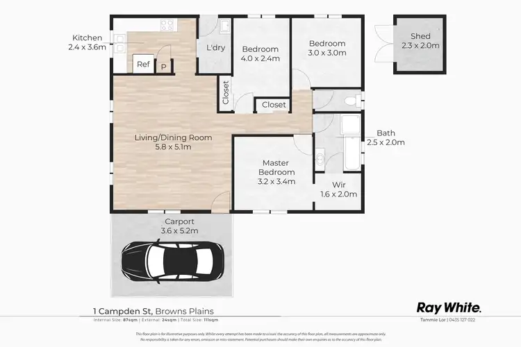 Floorplan of Homely house listing, 1 Campden Street, Browns Plains QLD 4118
