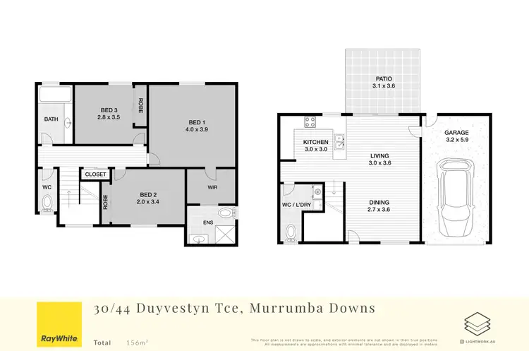 Floorplan of Homely townhouse listing, 30/44 Duyvestyn Terrace, Murrumba Downs QLD 4503