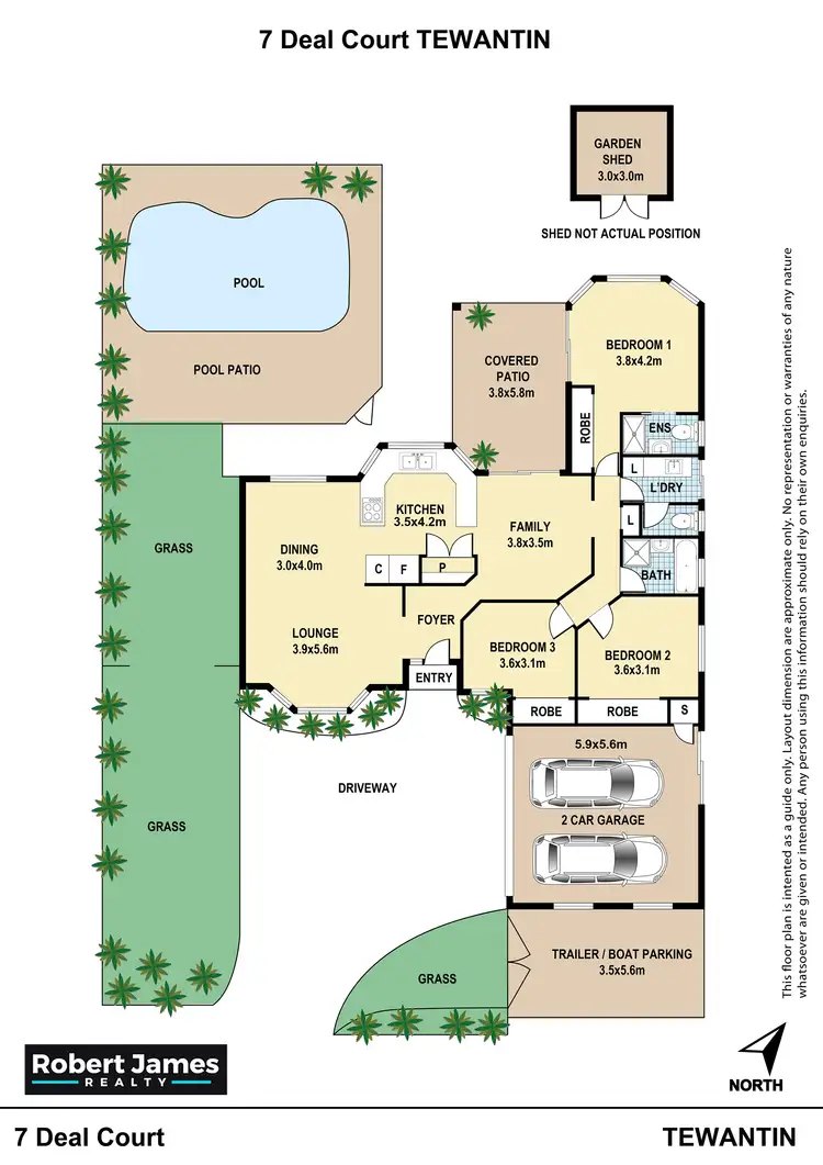 Floorplan of Homely house listing, 7 Deal Court, Tewantin QLD 4565
