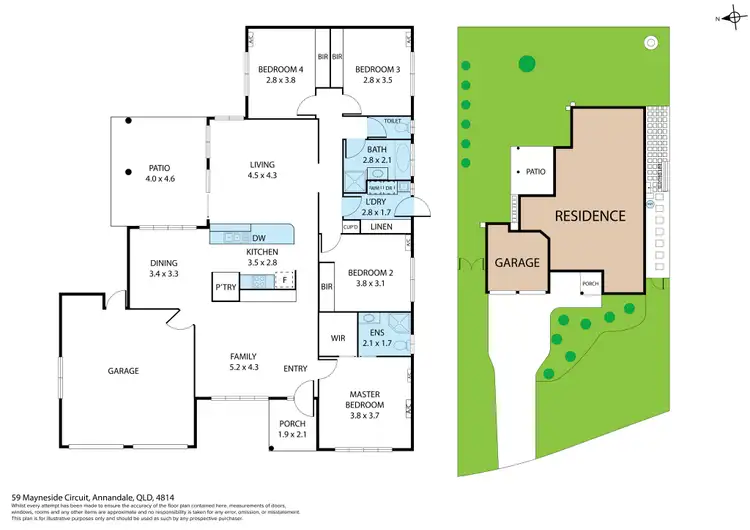 Floorplan of Homely house listing, 59 Mayneside Circuit, Annandale QLD 4814