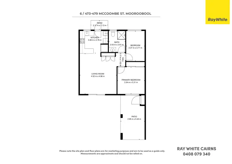 Floorplan of Homely unit listing, 6/473-479 McCoombe Street, Mooroobool QLD 4870