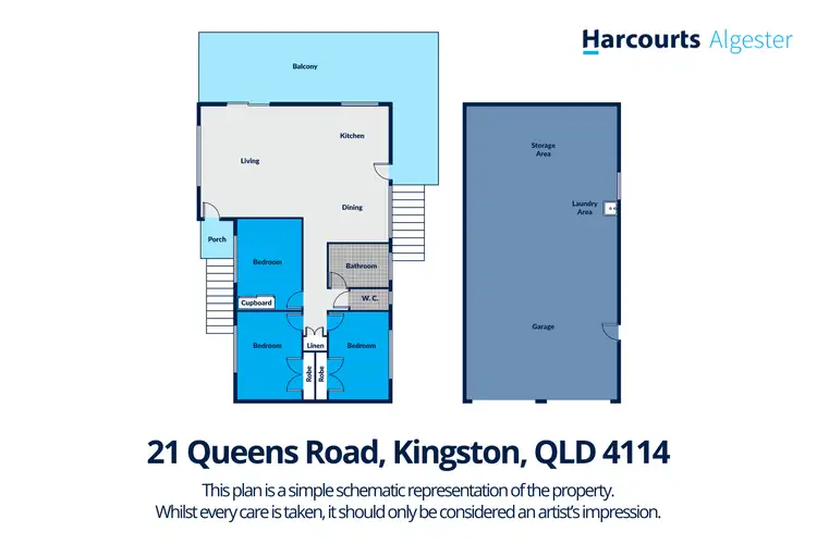 Floorplan of Homely house listing, 21 Queens Road, Kingston QLD 4114