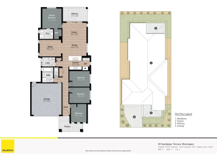 Floorplan of Homely house listing, 59 Sandpiper Tce, Worongary QLD 4213
